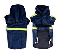 Los impermeables para mascotas de tamaño pequeño a mediano son reflectantes y pueden ser remolcados por perros. La ropa para mascotas es un impermeable universal resistente a la suciedad y poncho de