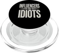 Los influencers son idiotas Gracioso Social Media Humor Sarcasmo PopSockets PopGrip para MagSafe