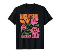 Los inmigrantes hacen de Estados Unidos una gran protesta resisten apoyar a los refugiados Camiseta