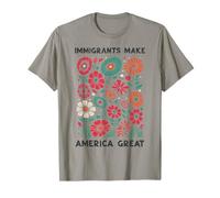 Los inmigrantes Hacen Que Estados Unidos Sea un Gran Apoyo Floral para niñas, niños Camiseta