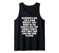 Los introvertidos Son como una Cita Divertida de un Sitio Web Lento Camiseta sin Mangas