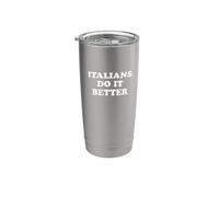 Los italianos lo hacen mejor Vaso térmico de acero inoxidable de doble pared