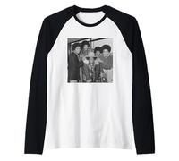 Los Jackson 5 Llegan a la Gira por el Reino Unido Michael Jackson 1979 Camiseta Manga Raglan