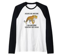 Los jaguares Son increíbles, Soy increíble, por lo Tanto, Soy un Jaguar Camiseta Manga Raglan