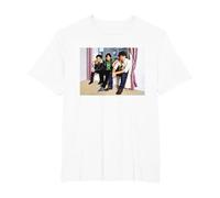 Los Jonas Brothers en Londres promocionando Camp Rock Camiseta, Hombre Tallas Grandes, Blanco, 2X Alto
