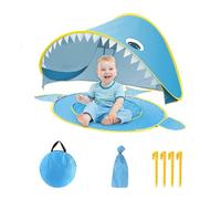 Los juegan en una tienda de campaña, una tienda de campaña de playa para, Cartoon Beach Shade Boopy, Protección UV impermeable con una pequeña piscina integrada, refugio portátil plegable para la