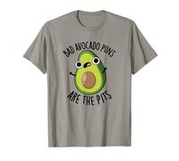 Los Juegos de Palabras de Aguacate Malos Son los Hoyos Divertido Juego de Palabras de Frutas Camiseta