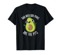 Los Juegos de Palabras de Aguacate Malos Son los Hoyos Divertido Juego de Palabras de Frutas Camiseta