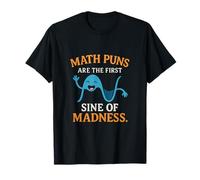 Los Juegos de Palabras matemáticas Son el Primer Seno de la Locura Diseño Stem Camiseta