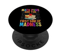 Los juegos de palabras matemáticas son el primer seno de la locura PopSockets PopGrip Adhesivo