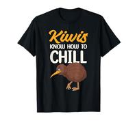 Los Kiwis Saben cómo Relajarse Divertido pájaro Kiwi Diciendo Nueva Zelanda Camiseta