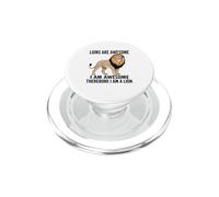 Los Leones Son Impresionantes Soy Impresionante por lo Tanto Soy Un León PopSockets PopGrip para MagSafe