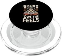 Los Libros me Dan búho los entusiastas de los Sentimientos PopSockets PopGrip para MagSafe