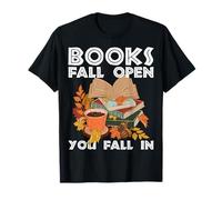 Los libros se abren Te caes en - camiseta para ávidos lectores eruditos Camiseta