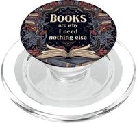 Los Libros Son la razón por la Que no Necesito Nada más Leer estética PopSockets PopGrip para MagSafe