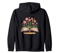 Los Libros Son más ruidosos Que Las Palabras Flores Sudadera con Capucha