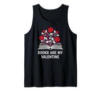 Los Libros Son mi Amante de los Libros de San Valentín para Ella él Bookish Camiseta sin Mangas