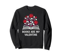Los Libros Son mi Amante de los Libros de San Valentín para Ella él Bookish Sudadera