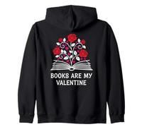 Los Libros Son mi Amante de los Libros de San Valentín para Ella él Bookish Sudadera con Capucha