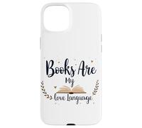 Los libros son mi amor Idioma Lectura Amante Bibliotecario Estética Carcasa para iPhone 15 Plus