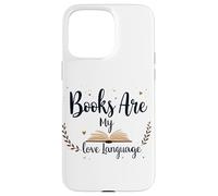 Los libros son mi amor Idioma Lectura Amante Bibliotecario Estética Carcasa para iPhone 15 Pro Max