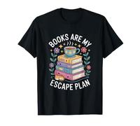 Los Libros Son mi Plan de Escape Leer Amante Estética Camiseta