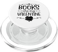 Los Libros Son mi San Valentín Bibliotecario romántico PopSockets PopGrip para MagSafe