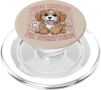 Los Lindos Besos de Perro con Forma de corazón, Patas y Forma de corazón lo arreglan Todo PopSockets PopGrip para MagSafe