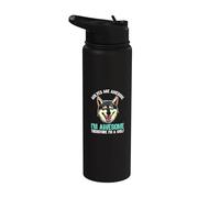 Los lobos son increíbles, yo soy increíble, por lo tanto soy un lobo divertido Stainless Steel Insulated Water Bottle