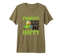 Los Loros me Hacen Feliz, no Tanto Loro Divertido Camiseta Premium