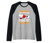 Los Loros Son increíbles, Soy Impresionante, Soy un Loro Divertido Camiseta Manga Raglan