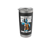 Los luchadores son como ir a correr Luchador Catch Wrestling Vaso térmico de acero inoxidable de doble pared