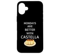 Los lunes vintage son mejores con el pastel Castella Retro Castella Carcasa para iPhone 16 Plus