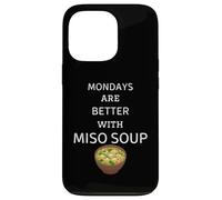 Los lunes vintage son mejores con sopa de miso sopa de miso retro Carcasa para iPhone 13 Pro