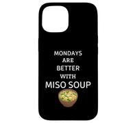 Los lunes vintage son mejores con sopa de miso sopa de miso retro Carcasa para iPhone 15