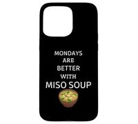 Los lunes vintage son mejores con sopa de miso sopa de miso retro Carcasa para iPhone 15 Pro Max