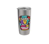 Los maestros admitimos que me extrañamos 67 veces el último día de clases Vaso térmico de acero inoxidable de doble pared