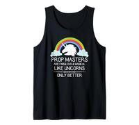 Los maestros de la utilería son como los unicornios: los maestros de utilería: el cine y el teatro Camiseta sin Mangas