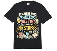 Los Maestros Tienen un Tiempo Libre sin Fin y sin estrés Ironía del educador Comfort Colors Adult Heavyweight T-Shirt