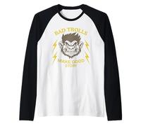 Los Malos Trolls Hacen Que la Historia Sea Divertida, un Troll Camiseta Manga Raglan
