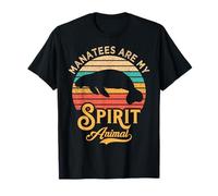 Los manatíes son mi espíritu animal mamíferos marinos vintage Camiseta