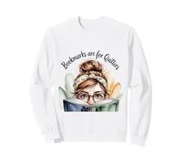 Los marcadores Son para Dejar de Fumar Cozy Reader Girl Book Aesthetic Sudadera