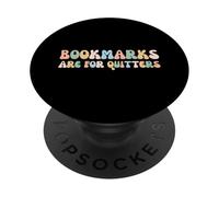 Los marcadores Son para los Amantes de los Libros de Regalo Bibliotecario PopSockets PopGrip Adhesivo