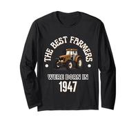 Los Mejores Agricultores Nacieron en 1947 Regalo de cumpleaños de los años 40 Manga Larga