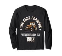 Los Mejores Agricultores Nacieron en 1962 Regalo de cumpleaños de los años 60 Manga Larga