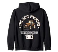 Los Mejores Agricultores Nacieron en 1963 Regalo de cumpleaños de los años 60 Sudadera con Capucha