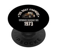 Los Mejores Agricultores Nacieron en 1973 Regalo de cumpleaños de los años 70 PopSockets PopGrip Adhesivo