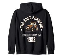 Los Mejores Agricultores Nacieron en 1982 Regalo de cumpleaños de los años 80 Sudadera con Capucha