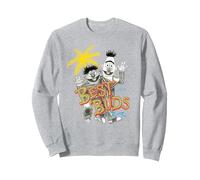 Los Mejores Amigos de Bert y Ernie de Sesame Street Sudadera, Unisex para Adultos, Gris Jaspeado, XXL