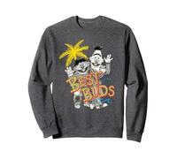 Los Mejores Amigos de Bert y Ernie de Sesame Street Sudadera, Unisex para Adultos, Jaspeado Oscuro, M